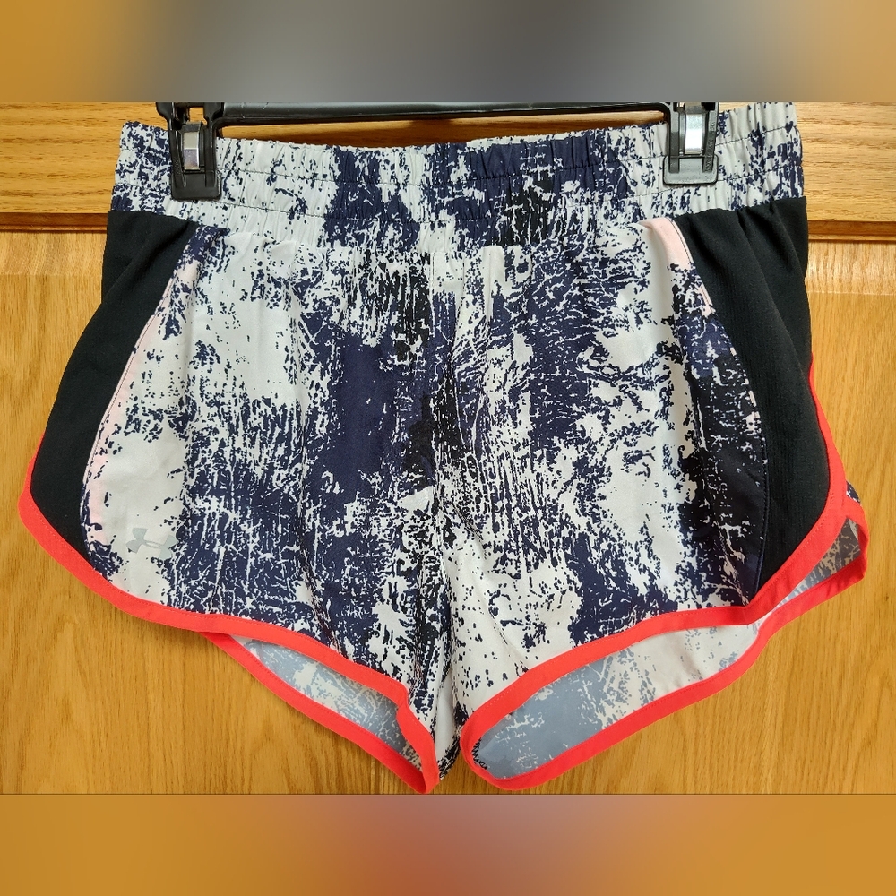 Under Armour S Launch Printed Tulip Running Shorts, Heat Gear